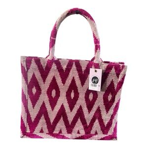Wolf and Willa Silk Ikat Tote